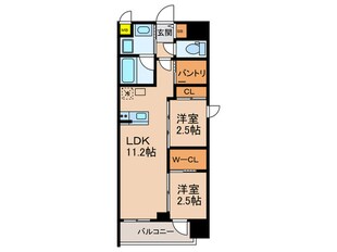 セレニテフラン梅田の物件間取画像